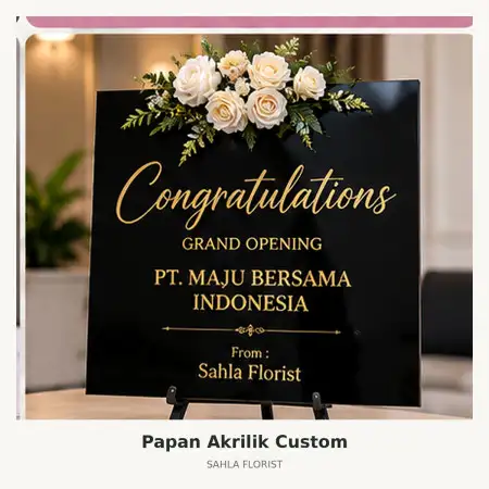 Papan Bunga Akrilik Samosir
